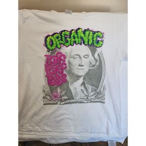 NWT.Unique Puff PuffPass Organic T-Shirt. George Washington by Return to Sender